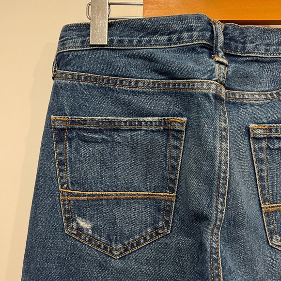 Abercrombie & Fitch Blue Skinny Jeans with Distressed Details - Picture 14 of 16